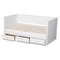 Baxton Studio Thomas White Wood Expandable Twin Size to King Size Daybed 167-10732 - alternate 6